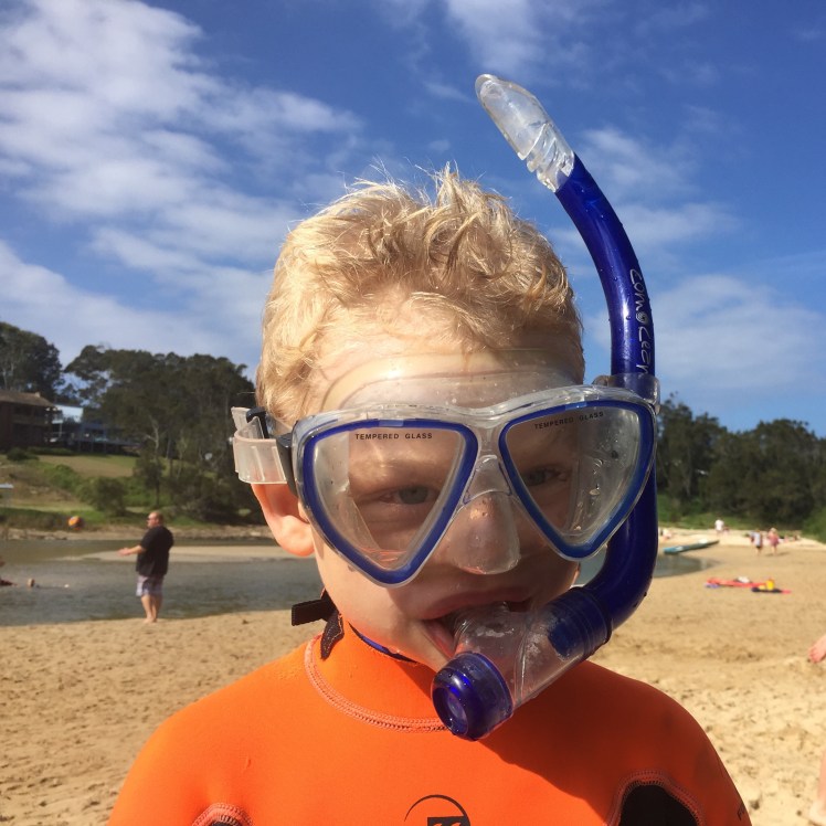 The Broulee Easter Bunny - Snorkelling at the inlet