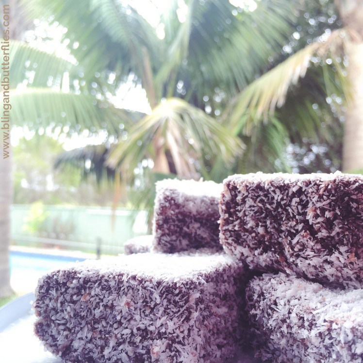 Yum lamingtons...